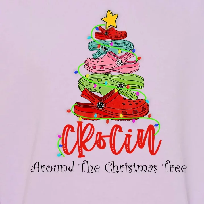 Crocin Around The Christmas Tree Garment-Dyed Sweatshirt