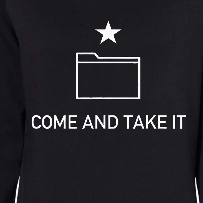 Come And Take It File Anti Censorship Anti Copyright Womens California Wash Sweatshirt