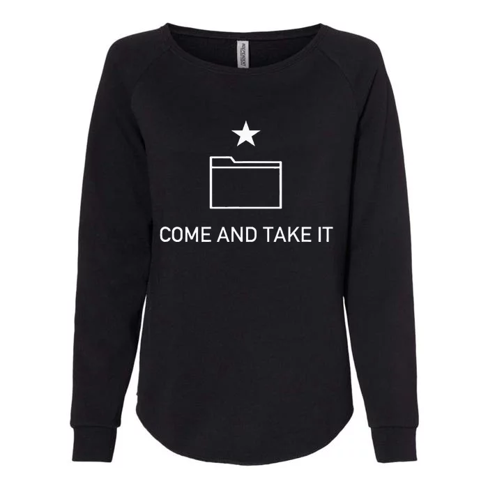 Come And Take It File Anti Censorship Anti Copyright Womens California Wash Sweatshirt