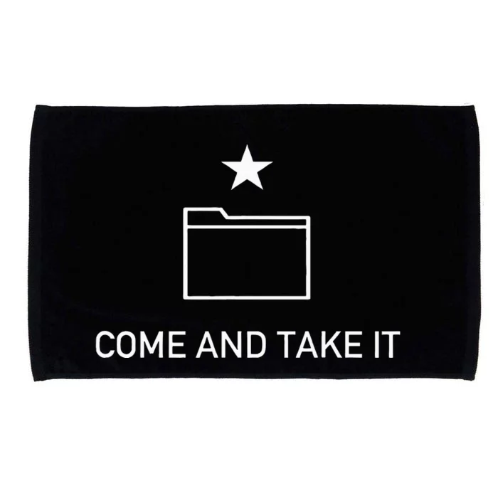 Come And Take It File Anti Censorship Anti Copyright Microfiber Hand Towel