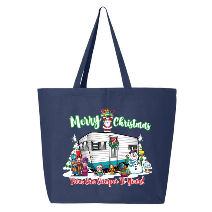 Camper And Travel Trailer Merry Christmas From Our Camper Gift 25L Jumbo Tote