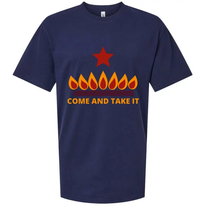 COME AND TAKE IT STOVE Funny Sueded Cloud Jersey T-Shirt