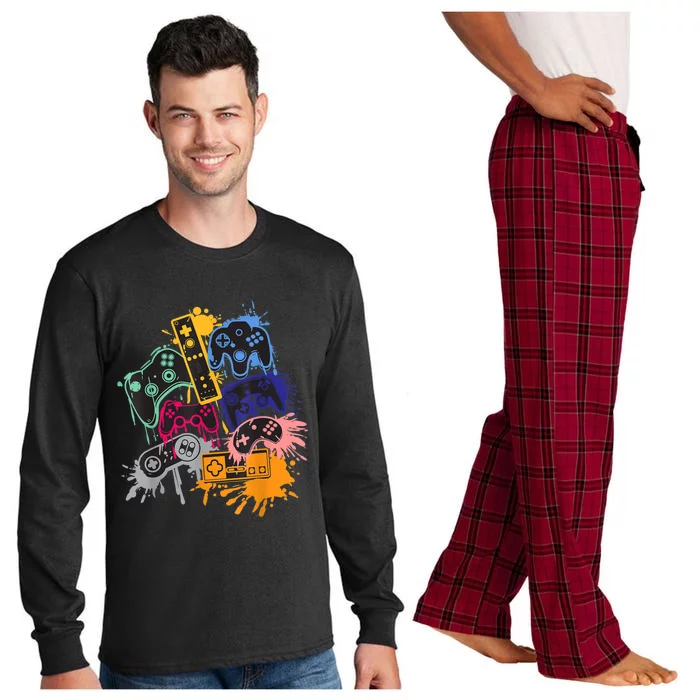 Control All The Things Video Game Controller Gift Long Sleeve Pajama Set