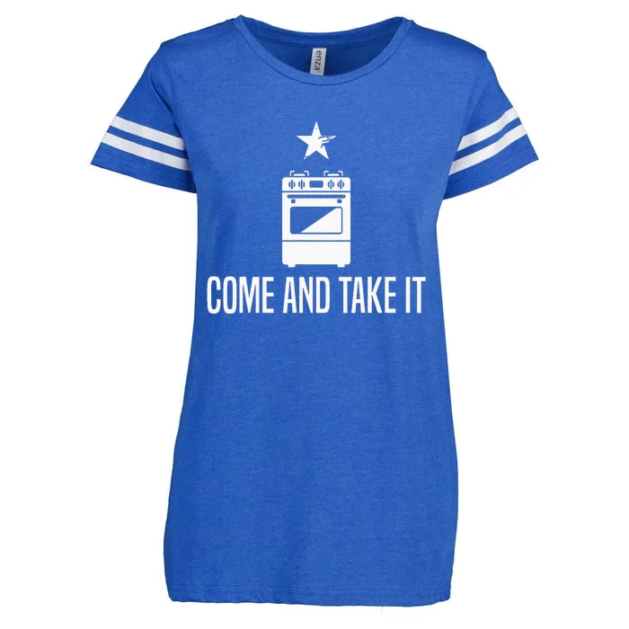 Come And Take It President Joe Biden Ban On Gas Stoves Enza Ladies Jersey Football T-Shirt