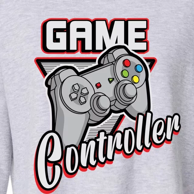 Control All The Things Video Game Controller Gift Cropped Pullover Crew