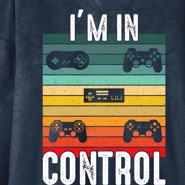 Control All The Things Video Game Controller Gift Hooded Wearable Blanket