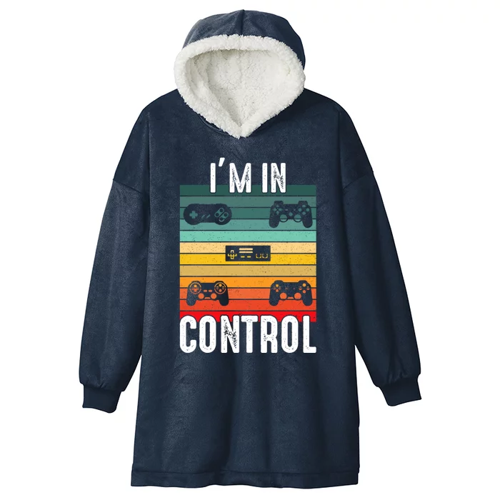 Control All The Things Video Game Controller Gift Hooded Wearable Blanket