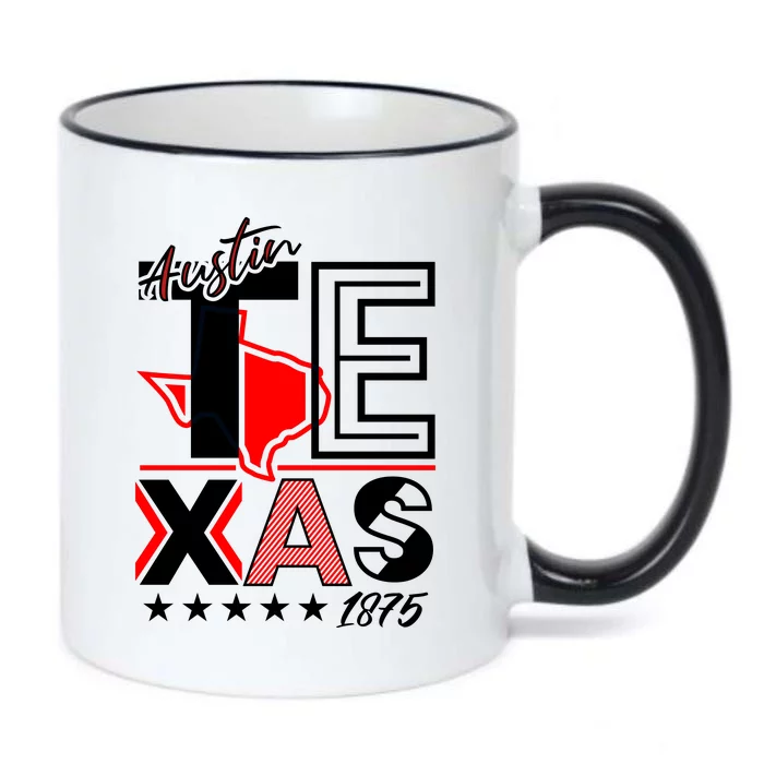 Cool Austin Texas Logo Black Color Changing Mug