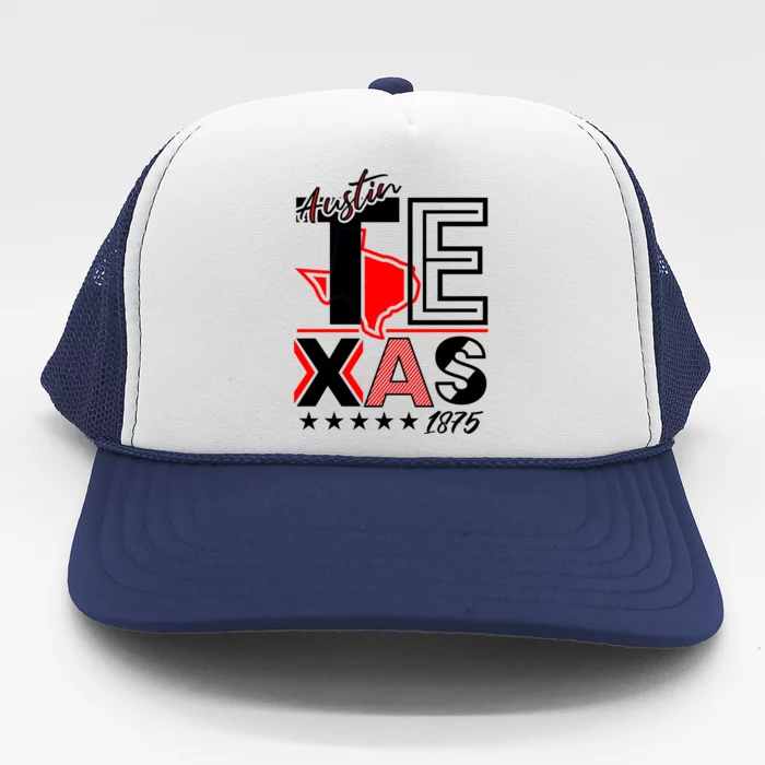 Cool Austin Texas Logo Trucker Hat