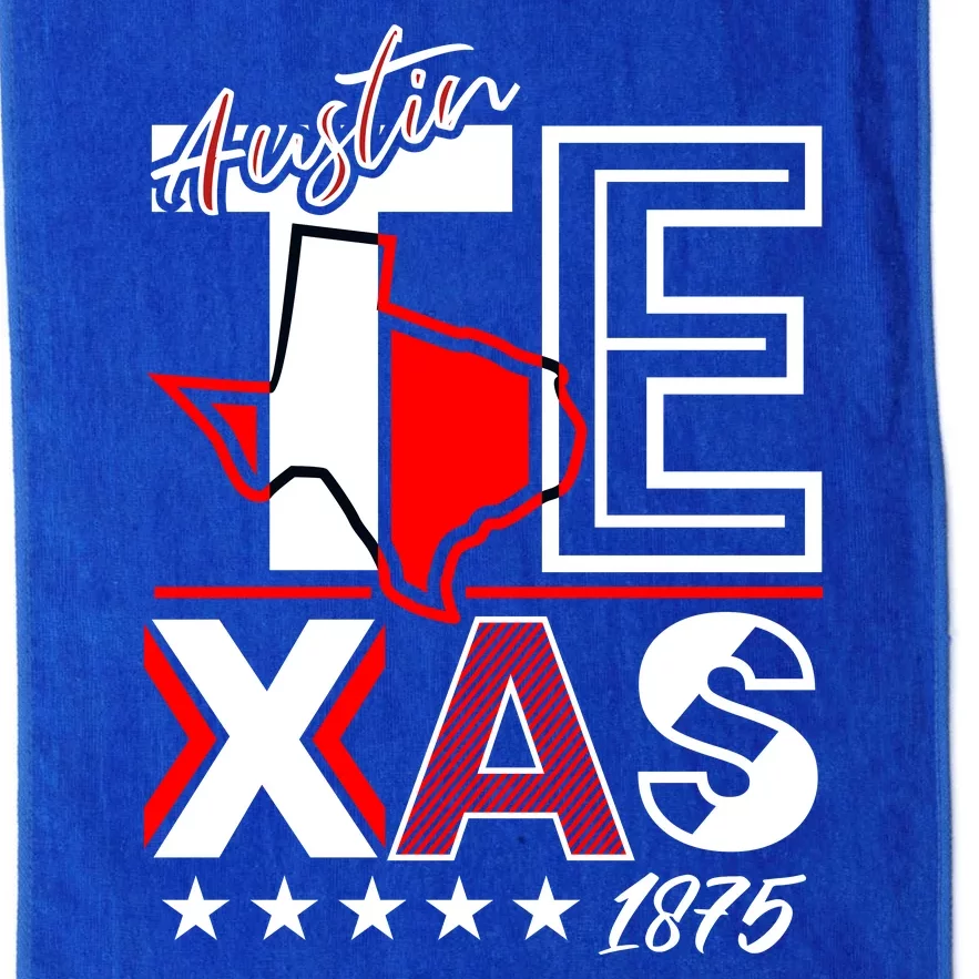 Cool Austin Texas Logo Platinum Collection Golf Towel