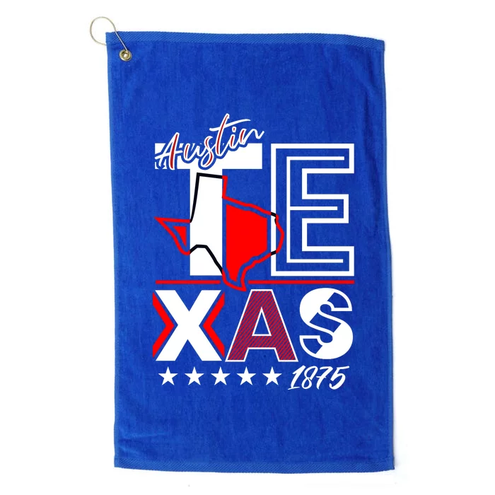 Cool Austin Texas Logo Platinum Collection Golf Towel