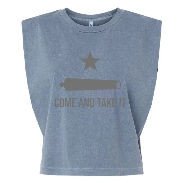 COME AND TAKE IT FLAG TEXAS PRIDE GONZALES CANNON Garment-Dyed Women's Muscle Tee