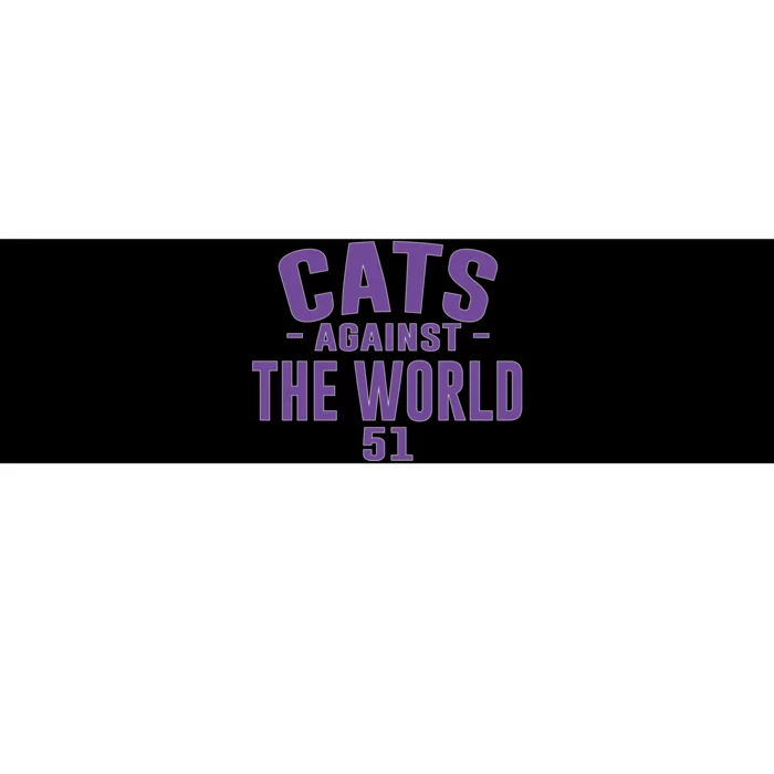 Cats Against The World Bumper Sticker