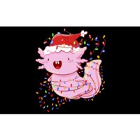 Cute Axolotl Tangled In Christmas Lights Santa Hat Bumper Sticker