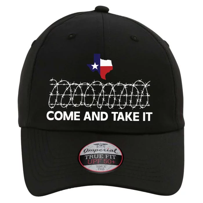 Come And Take It Razor Wire Barbed Wire Border Texas Border The Original Performance Cap