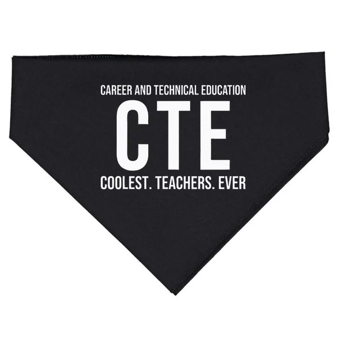 Career And Technical Education Cte Teacher USA-Made Doggie Bandana