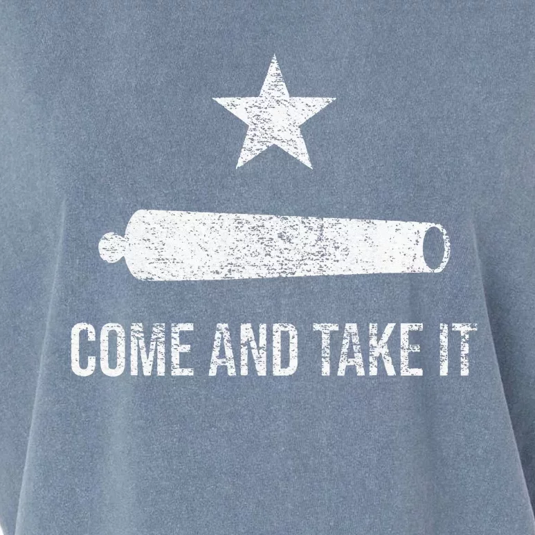 COME AND TAKE IT FLAG TEXAS PRIDE GONZALES CANNON Garment-Dyed Women's Muscle Tee