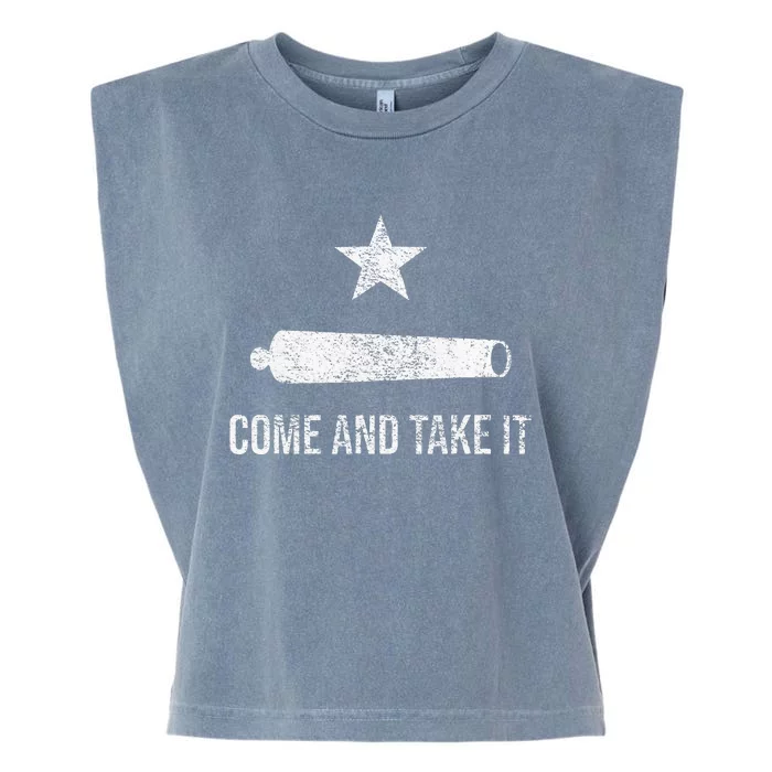 COME AND TAKE IT FLAG TEXAS PRIDE GONZALES CANNON Garment-Dyed Women's Muscle Tee