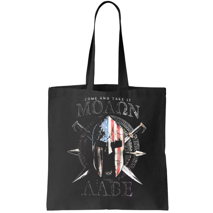 Come And Take It Molon Labe 2nd Amendment Tote Bag