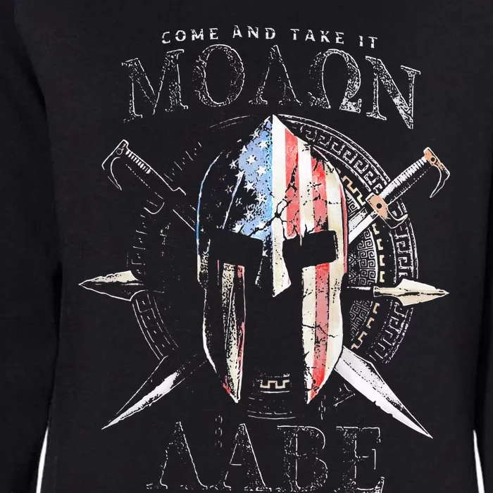 Come And Take It Molon Labe 2nd Amendment Womens California Wash Sweatshirt