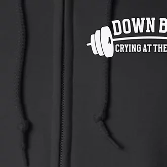 Crying At The Gym Full Zip Hoodie