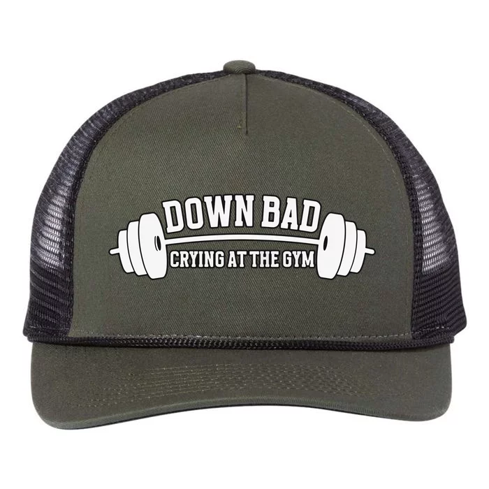 Crying At The Gym Retro Rope Trucker Hat Cap