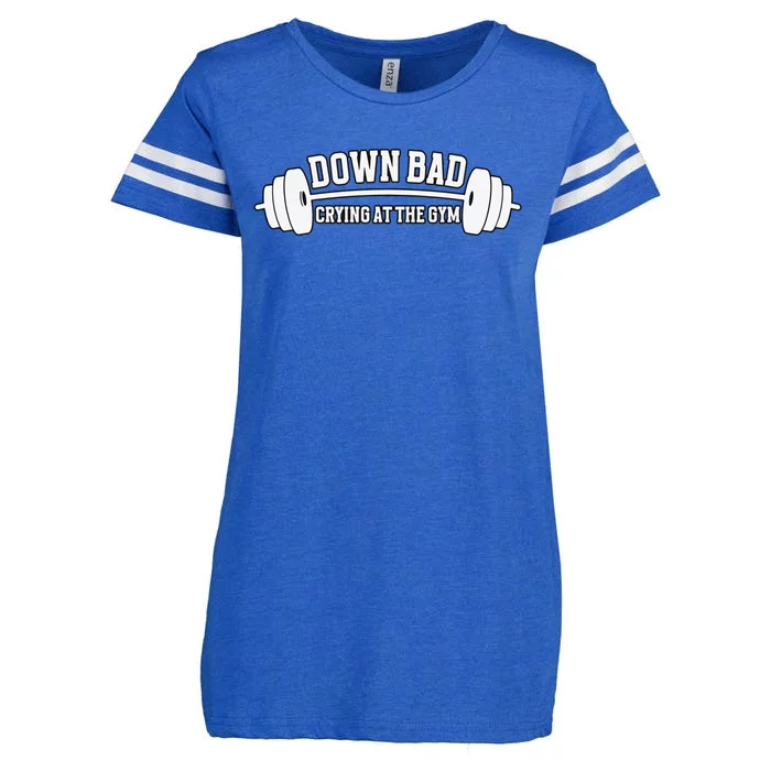 Crying At The Gym Enza Ladies Jersey Football T-Shirt