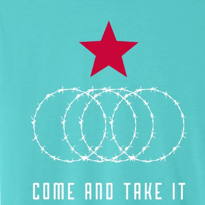 Come And Take It Texas Border Razor Wire ChromaSoft Performance T-Shirt