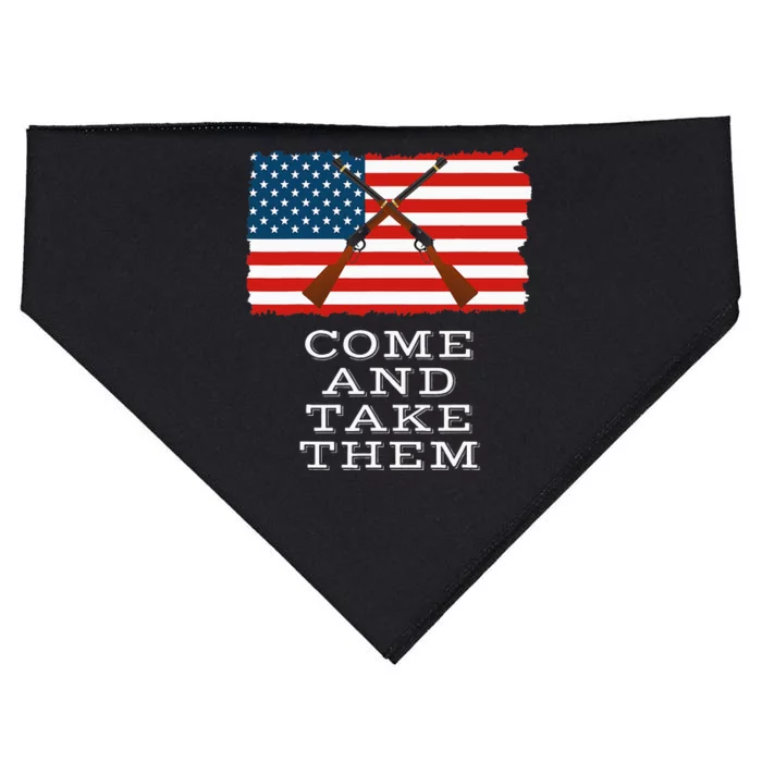 Come And Take It 2nd Amendment Gun Rights I Will Not Comply USA-Made Doggie Bandana