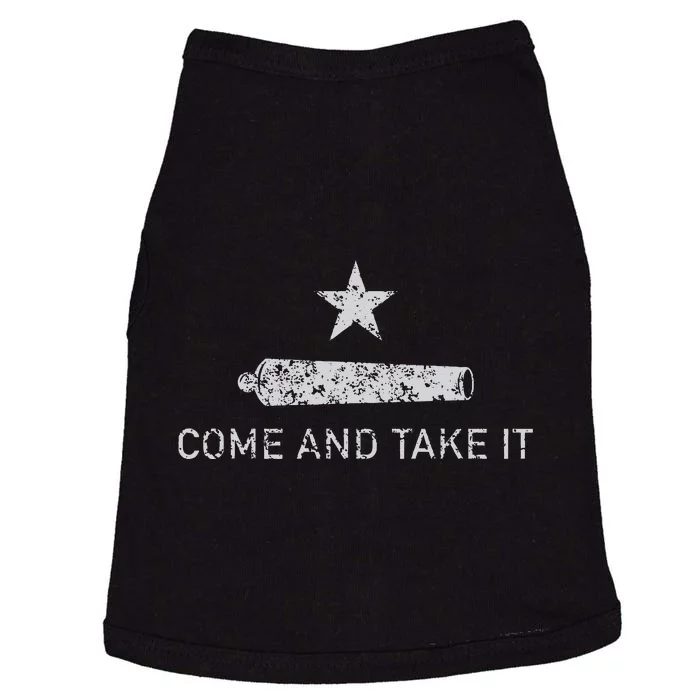 Come And Take It Texas Gift For Texans Doggie Tank