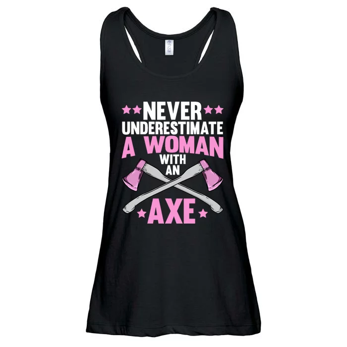 Cool Axe Throwing For Wo Girl Ax Thrower Tree Lumberjack Ladies Essential Flowy Tank