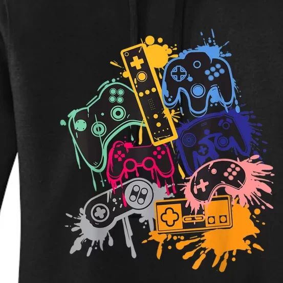 Control All The Things Video Game Controller Women's Pullover Hoodie