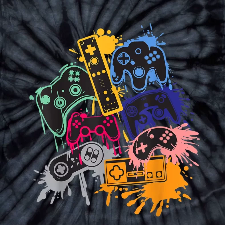 Control All The Things Video Game Controller Tie-Dye T-Shirt