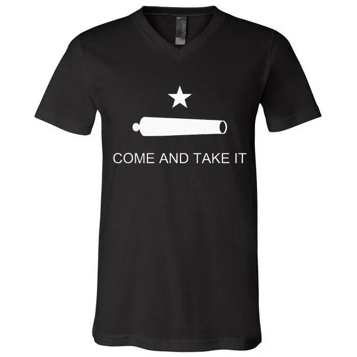 Come And Take It Battle Of Gonzales Texas V-Neck T-Shirt