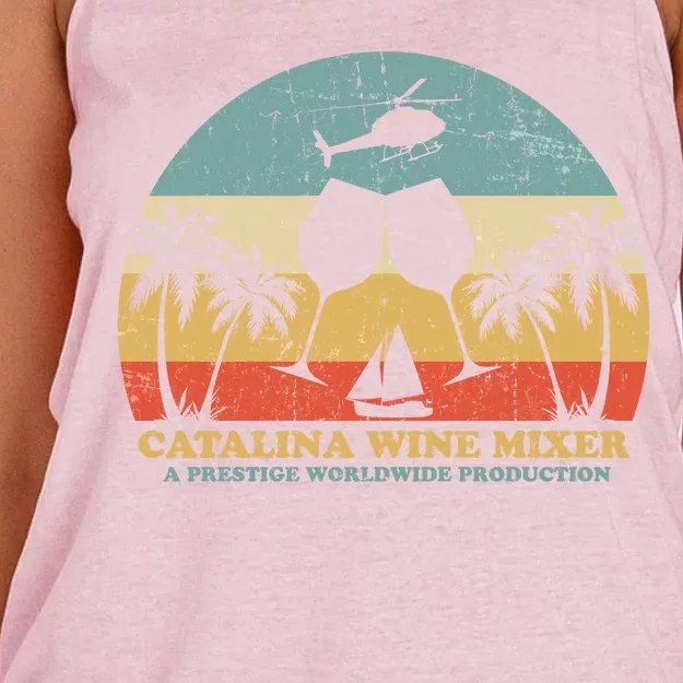 Catalina Wine Mixer A Prestige Worldwide Production Women's Knotted Racerback Tank