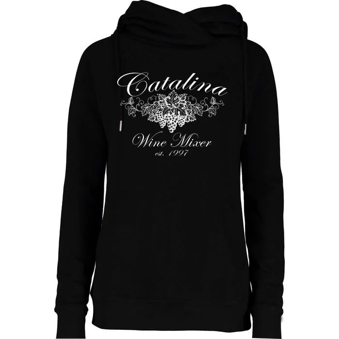 Cataline Wine Mixer Womens Funnel Neck Pullover Hood