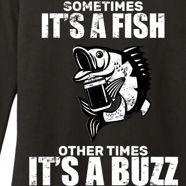 Catch A Fish Or Buzz Womens CVC Long Sleeve Shirt