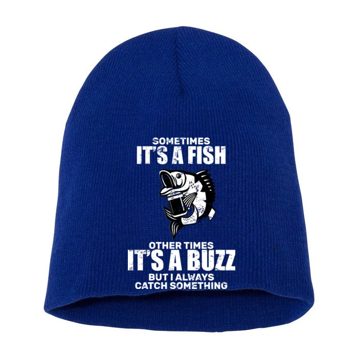 Catch A Fish Or Buzz Short Acrylic Beanie