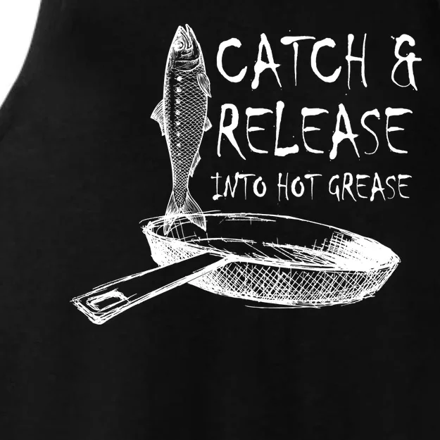 Catch And Release Into Grease Ladies Tri-Blend Wicking Tank