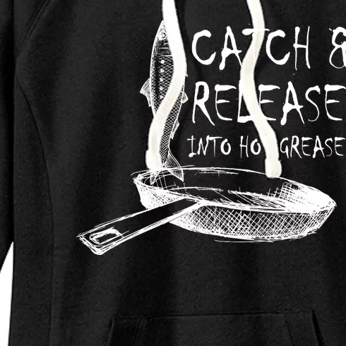 Catch And Release Into Grease Women's Fleece Hoodie