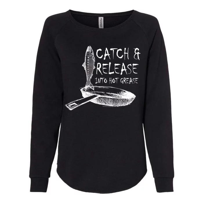 Catch And Release Into Grease Womens California Wash Sweatshirt