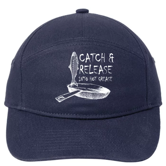 Catch And Release Into Grease 7-Panel Snapback Hat