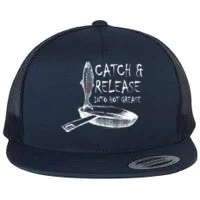 Catch And Release Largemouth Bass Fishing Flat Bill Trucker Hat
