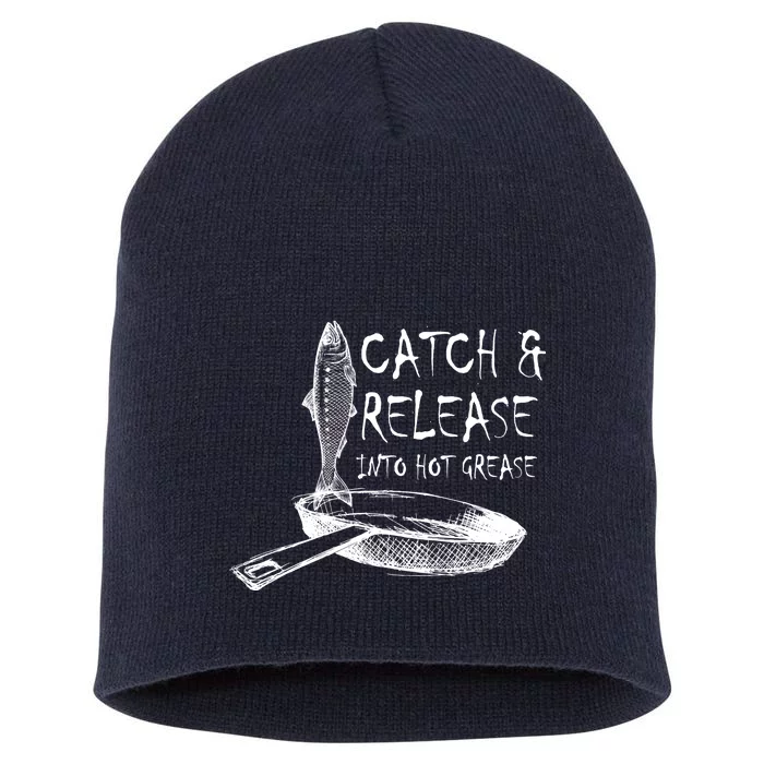 Catch And Release Into Grease Short Acrylic Beanie