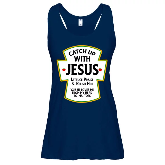 Catch Up With Jesus Ladies Essential Flowy Tank