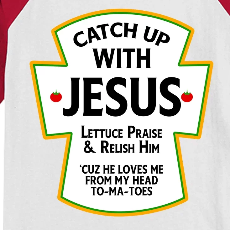 Catch Up With Jesus Kids Colorblock Raglan Jersey