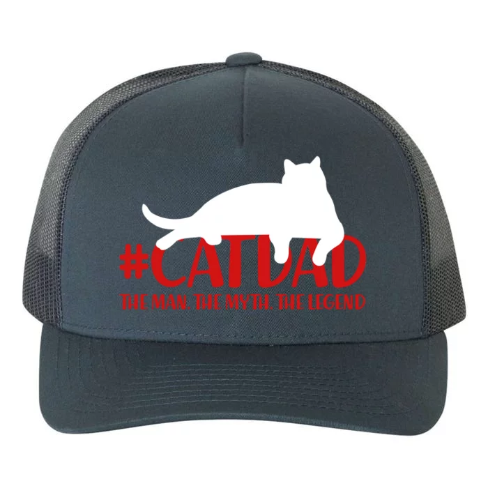 #CatDad The Man Myth Legend Yupoong Adult 5-Panel Trucker Hat