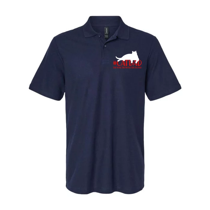 #CatDad The Man Myth Legend Softstyle Adult Sport Polo