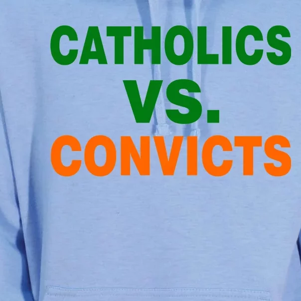 Catholics Vs. Convicts Unisex Surf Hoodie