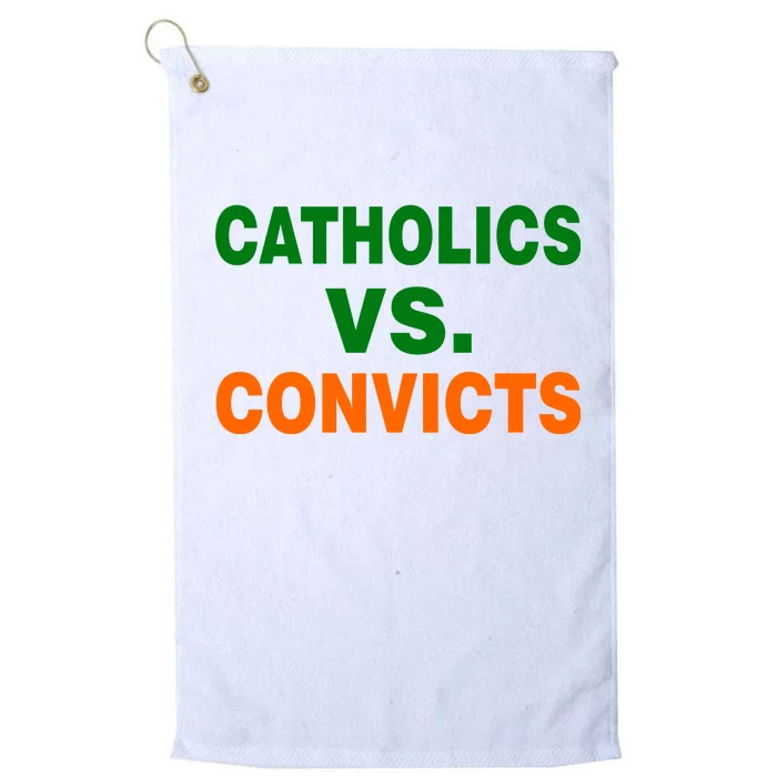 Catholics Vs. Convicts Platinum Collection Golf Towel